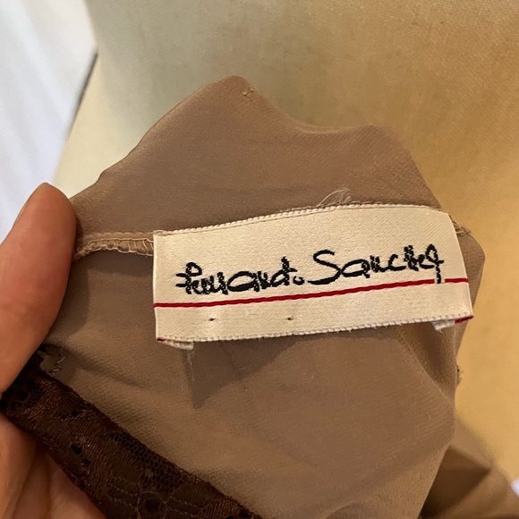 Vintage silk & lace art deco style gown - Picture 13 of 13